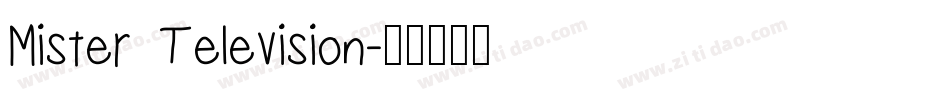 Mister Television字体转换